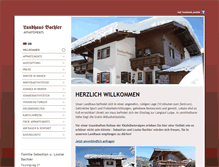 Tablet Screenshot of landhaus-bachler.com